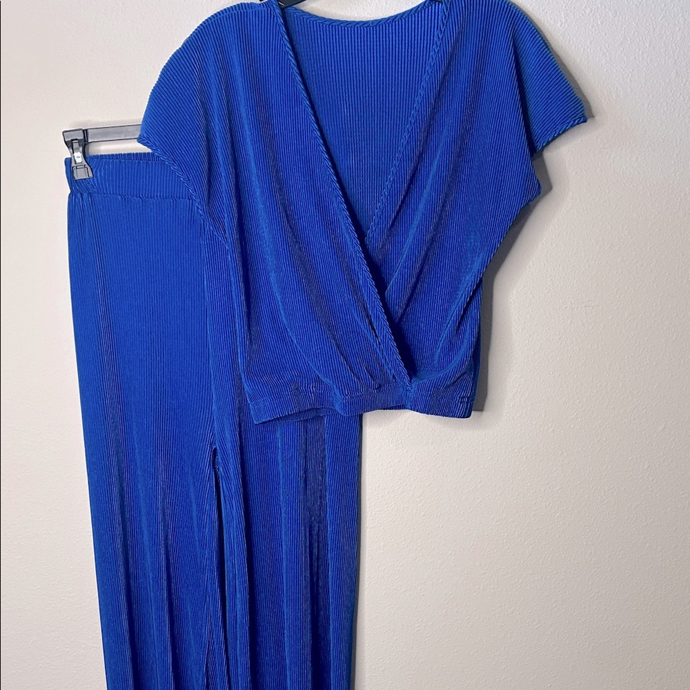 Dalia Collection Vibrant Blue Jumpsuit